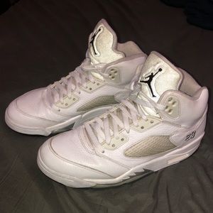 Air Jordan 5 Retro White Metallic